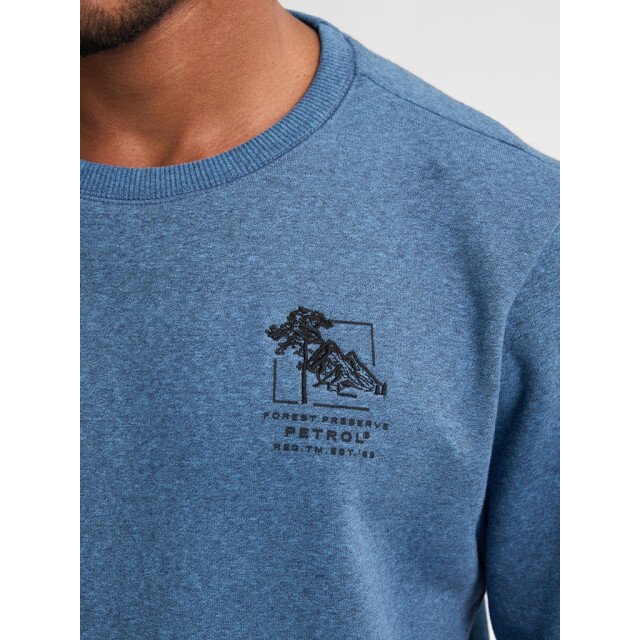 Petrol Industries men sweater round neck m-3050-swr309 5190 indie blue 05735.240.0013 large