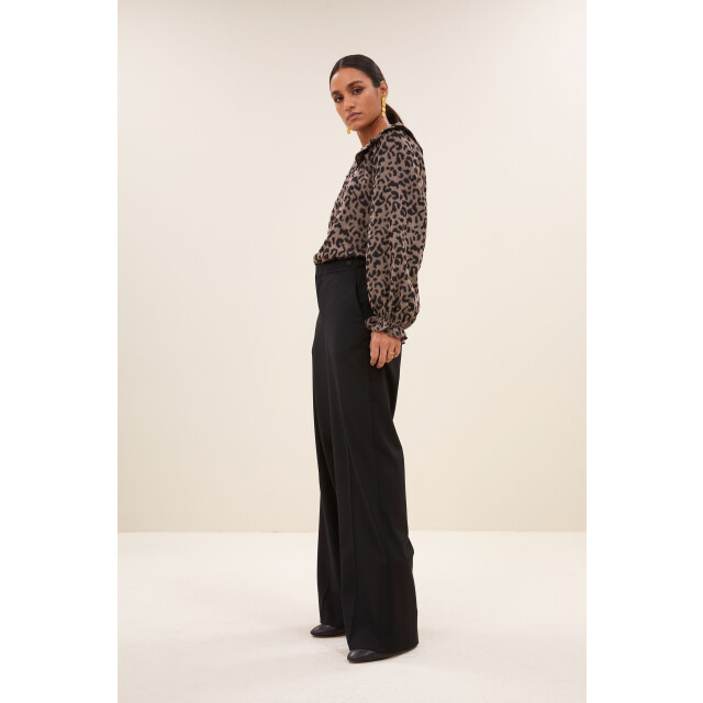 By-Bar Amsterdam gia leo blouse 25512054 1701 brown leo 06615.849.0010 large