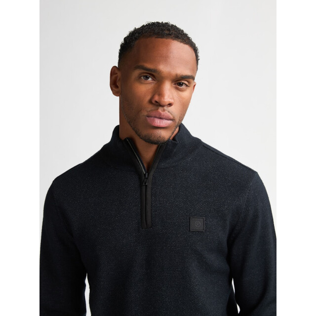 Petrol Industries men knitwear collar m-3050-kwc214 9111 deep black 05710.990.0021 large