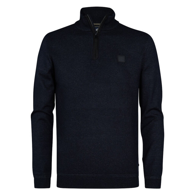 Petrol Industries men knitwear collar m-3050-kwc214 9111 deep black 05710.990.0021 large
