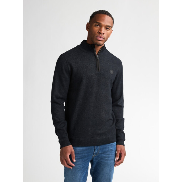 Petrol Industries men knitwear collar m-3050-kwc214 9111 deep black 05710.990.0021 large