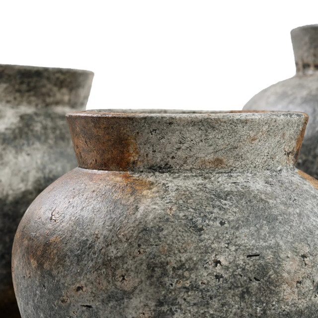 Bazar Bizar The funky vase antique grey m JABR091AG-M large