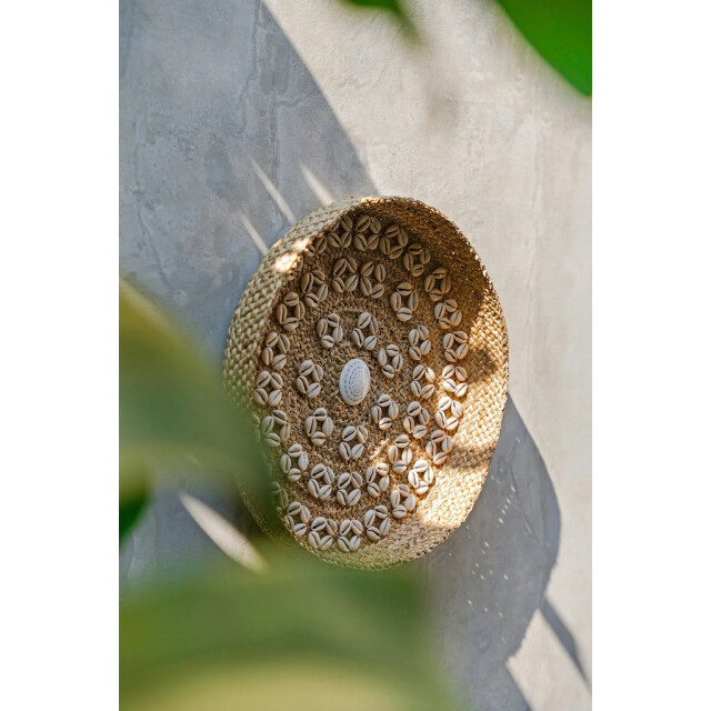 Bazar Bizar The caribe shell plate natural white m JABR071NW-M large