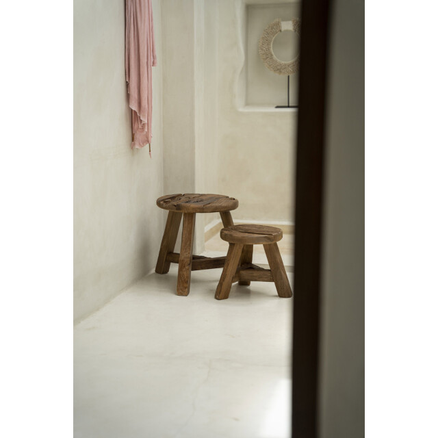 Bazar Bizar The yatai stool natural m JAHER001N-M large