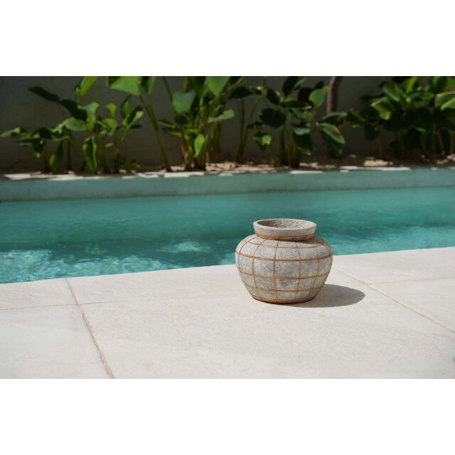 Bazar Bizar The belly vase concrete natural m JABR087ConN-M large