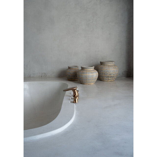 Bazar Bizar The belly vase concrete natural m JABR087ConN-M large