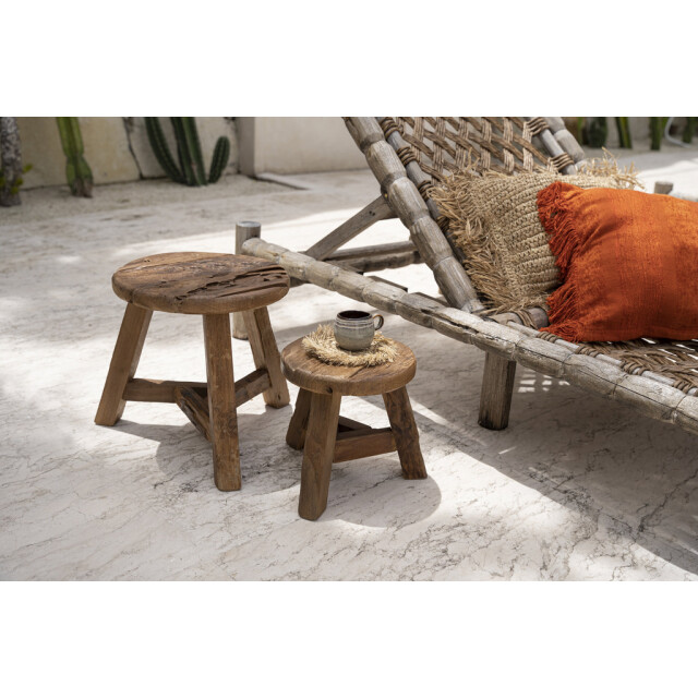Bazar Bizar The yatai stool natural l JAHER001N-L large
