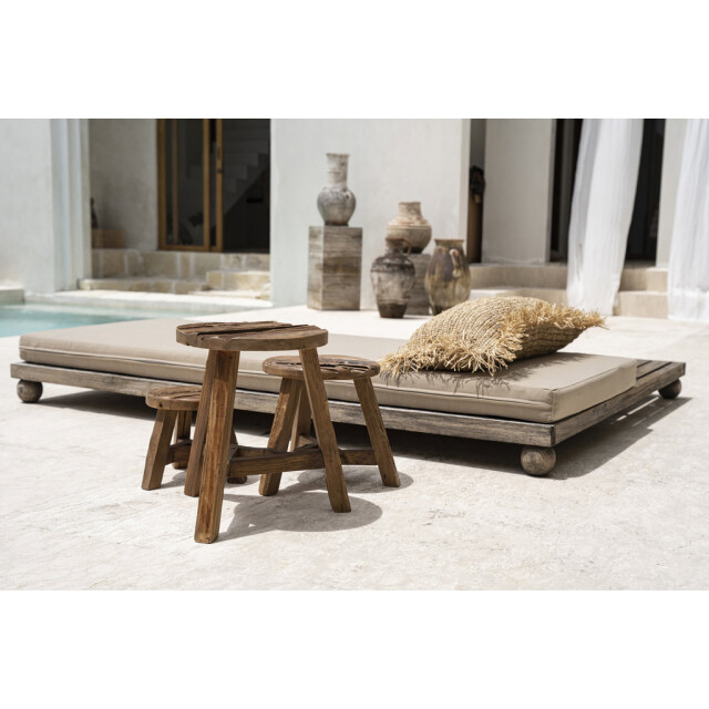 Bazar Bizar The yatai stool natural l JAHER001N-L large