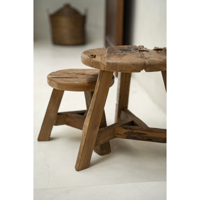 Bazar Bizar The yatai stool natural m JAHER001N-M large