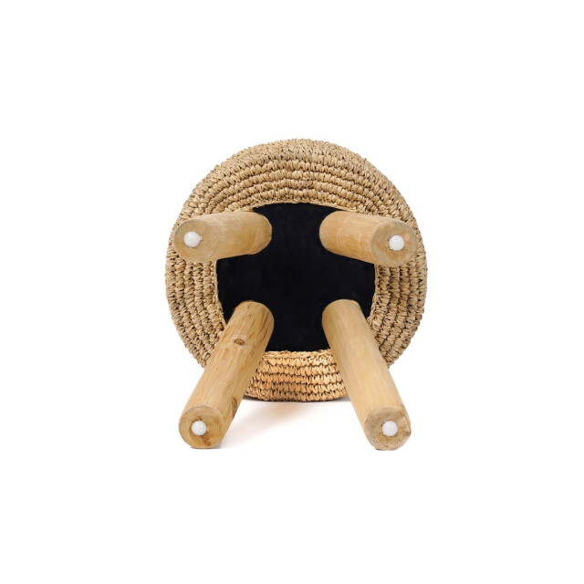 Bazar Bizar The raffia stool natural JACEM001N large