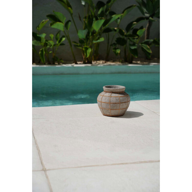 Bazar Bizar The belly vase concrete natural s JABR087ConN-S large
