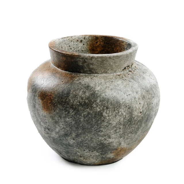 Bazar Bizar The funky vase antique grey m JABR091AG-M large
