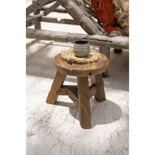 Bazar Bizar The yatai stool natural m JAHER001N-M large