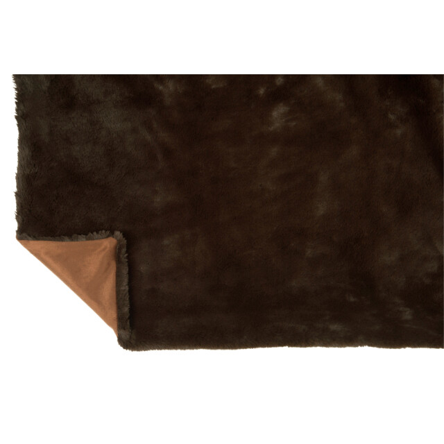 J-Line Plaid cutie polyester dark brown 76876 large