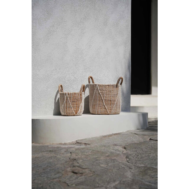 Bazar Bizar The straight stitched macrame basket s JAAD002NW-S large