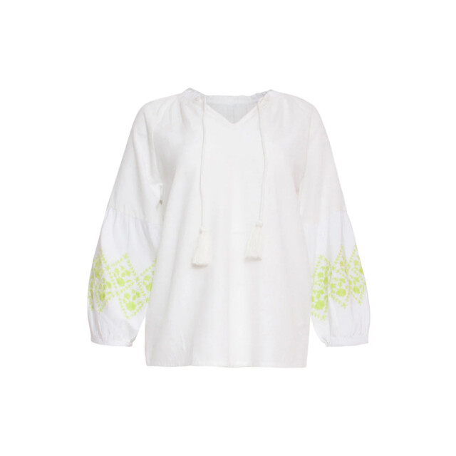 Smashed Lemon 24129 zachte te top met limoen bloemenborduurwerk | 24129-000-540 large