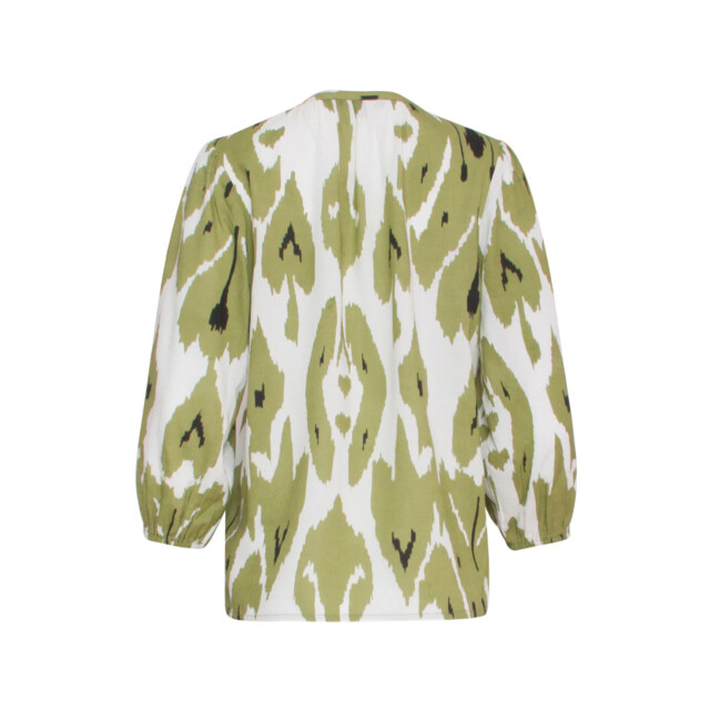 Smashed Lemon 24142 eenvoudige klassieke top met mos aztekenprint | 24142-010-549 large