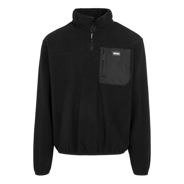 Regatta Heren frankie half zip fleece top UTRG11092_black large