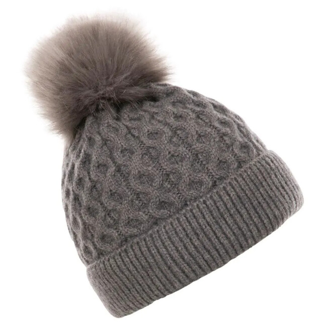 Trespass Dames freja pom pom muts UTTP6212_darkgrey large