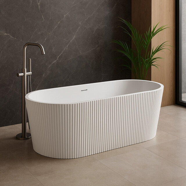 Badplaats Ligbad havana 170 x 80 x 58 cm vrijstaand bad hoogglans 3181100 large