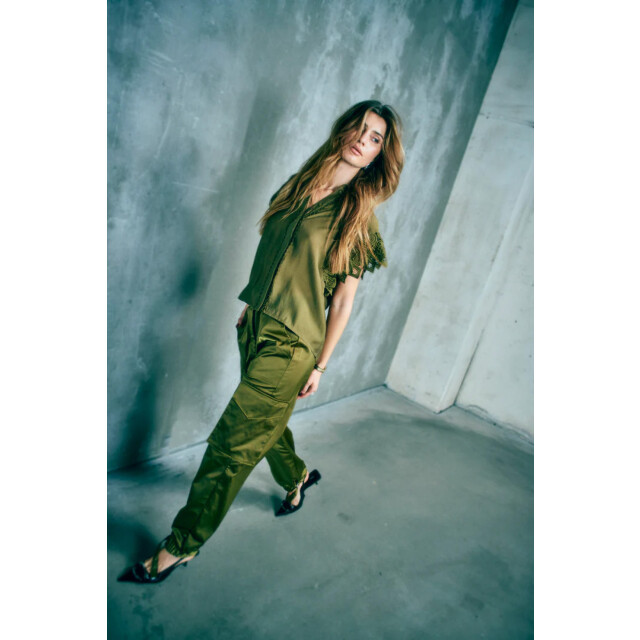 Copenhagen Muse Cmtino pants military olive 206613-9343 large