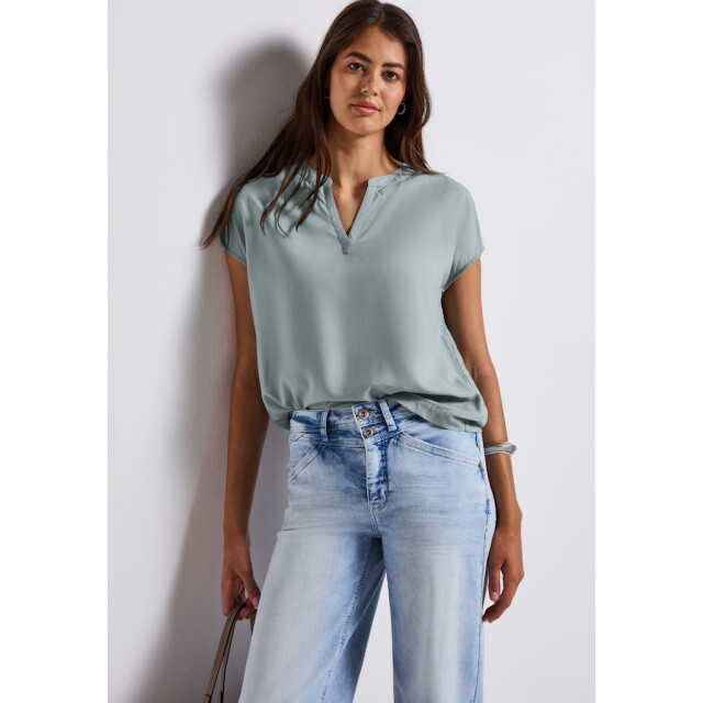 Street One a345728 qr shirtblouse w splitneck uni A345728 large