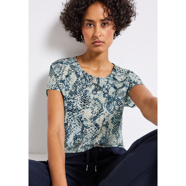 Street One a323735 printed mat-mix shirt w.drawst A323735 large