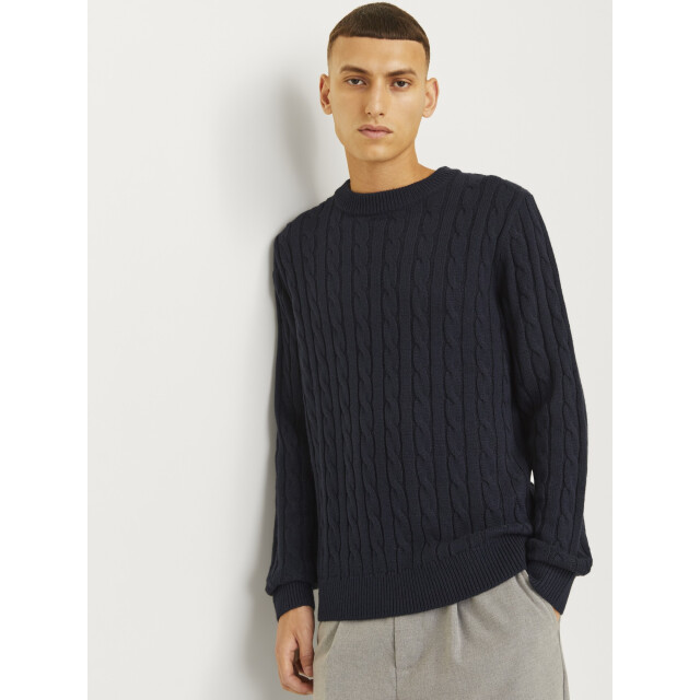 Jack & Jones Ross knit crew neck 12287104-NVY-XXL large