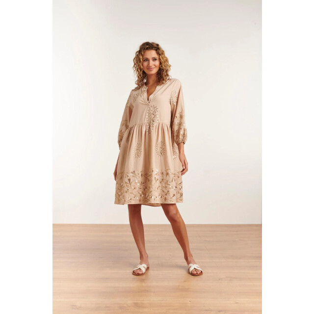 Smashed Lemon 23146 jurk embroydery paisley 100% katoen boho style | 23146-720-000 large