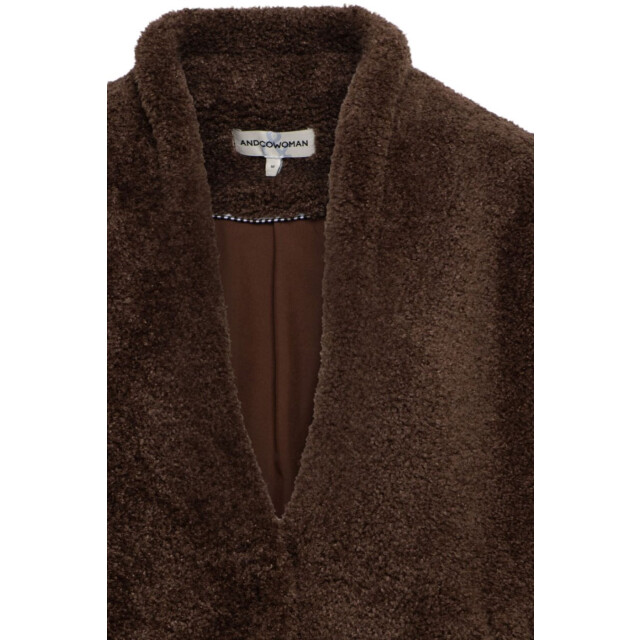 &Co Woman Gilet carly choco &Co woman gilet  carly Choco large