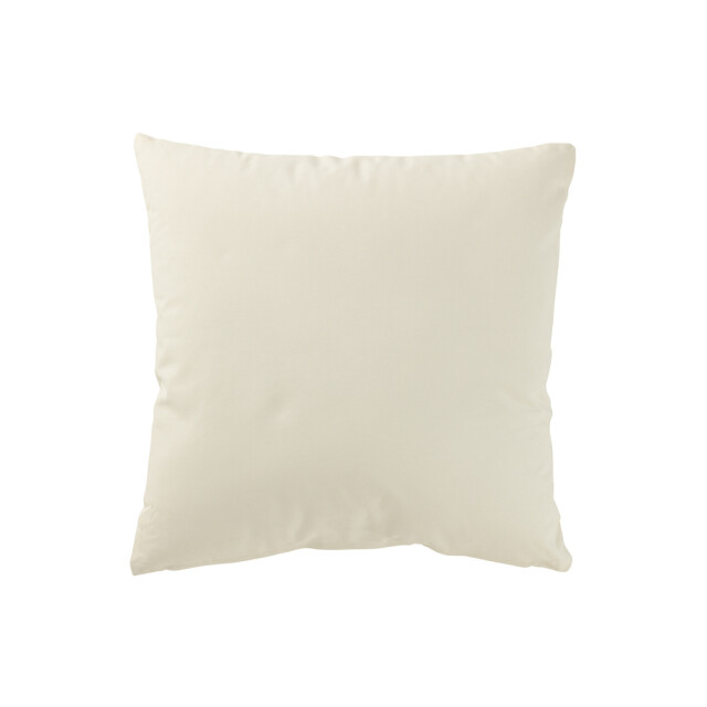 J-Line Cushion christmas trees embossed cotton white/gold 47122 large