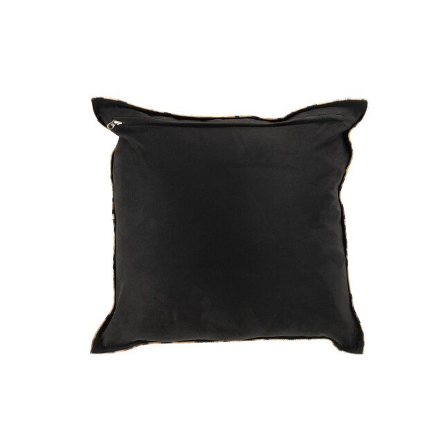 J-Line Kussen zebra vierkant leer wit 98262 large