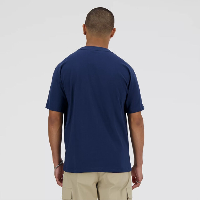 New Balance MT41533 T-Shirts Blauw MT41533 large