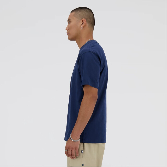 New Balance MT41533 T-Shirts Blauw MT41533 large