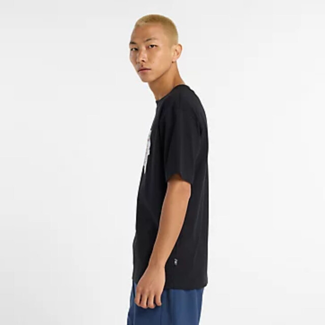 New Balance MT53905 T-Shirts Zwart MT53905 large
