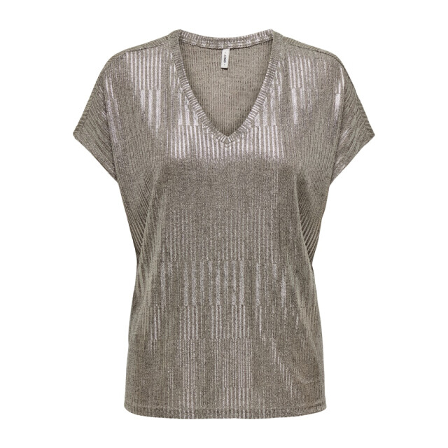 Only Onlmirinda ss v-neck top pri jrs bronskleurig 4339.94.0003 large