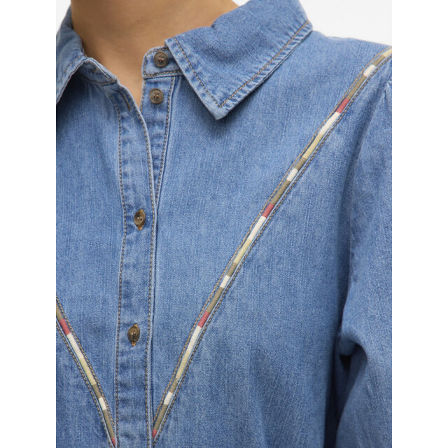 Vero Moda Vmtolla ls shirt yo371 blue denim 4300.35.0010 large