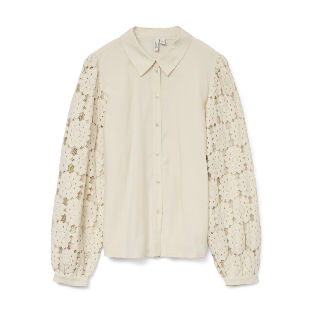 Vero Moda Vmfabena ls shirt wvn btq ga beige 4309.05.0026 large