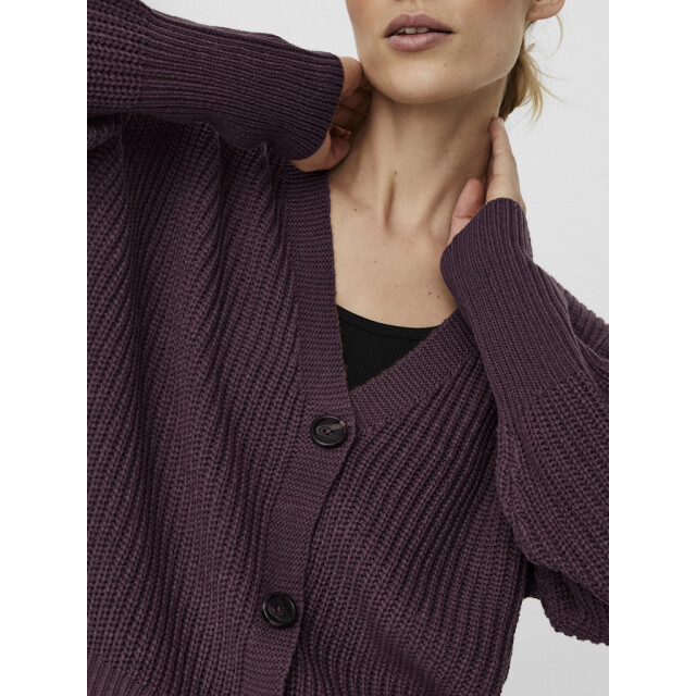 Vero Moda Vmlea ls v-neck cuff cardigan noos bordeaux 4249.47.0021 large