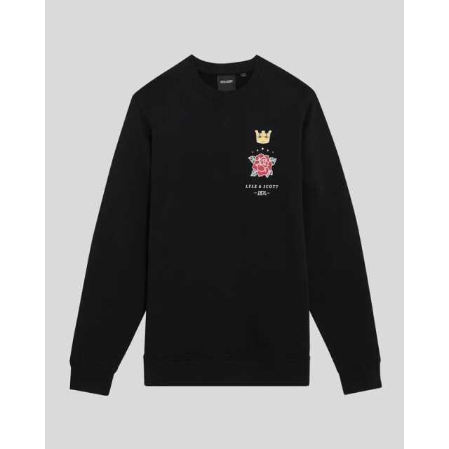 Lyle and Scott Rose crow gravic crew neck - 5209.80.0008 large