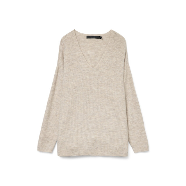 Vero Moda Vmcrewlefile ls v-neck blouse noos beige 4219.05.0004 large