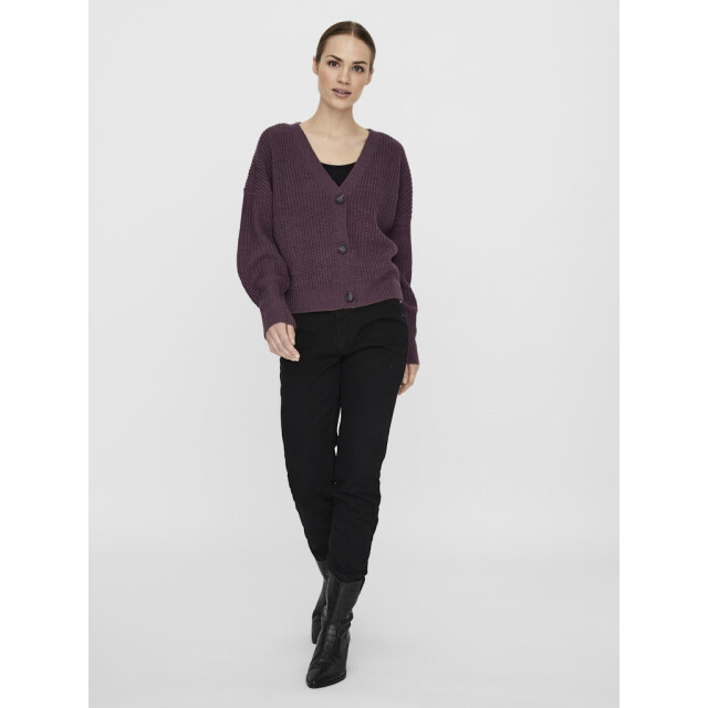 Vero Moda Vmlea ls v-neck cuff cardigan noos bordeaux 4249.47.0021 large