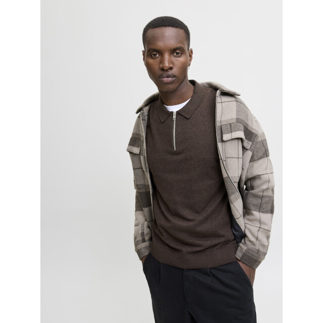 Jack & Jones Jjeemil knit polo half zip ls noos - 5219.70.0018 large