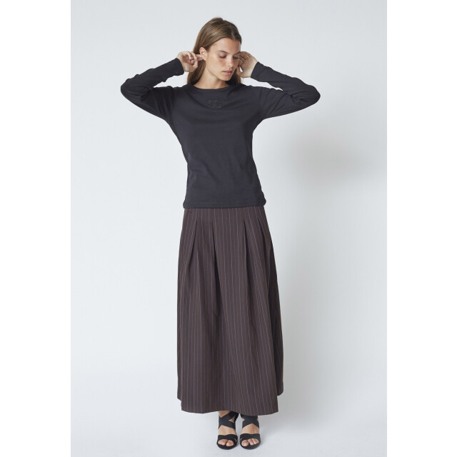 Co'Couture Grannycc embroideryt ls tee black 33180-96 large