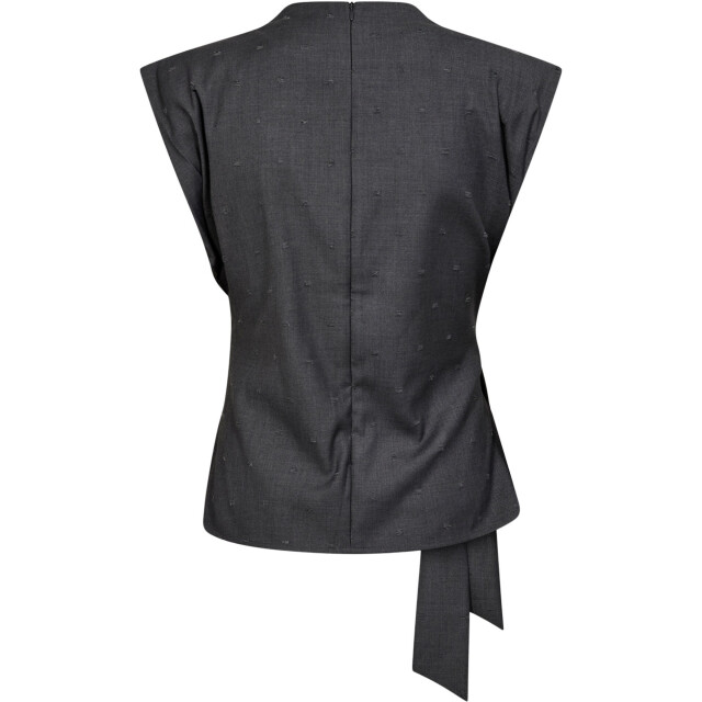 Co'Couture Sagacc pleat top mid grey 35760-139 large