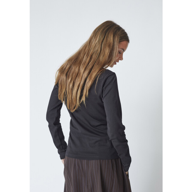 Co'Couture Grannycc embroideryt ls tee black 33180-96 large