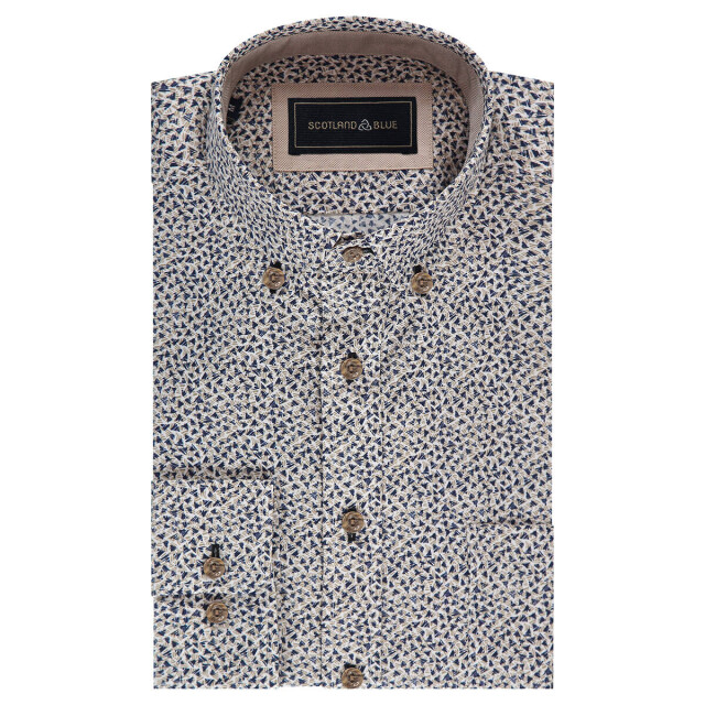 Scotland Blue Overhemd lange mouw 25307je03sb Scotland Blue Overhemd lange mouw 25307JE03SB large