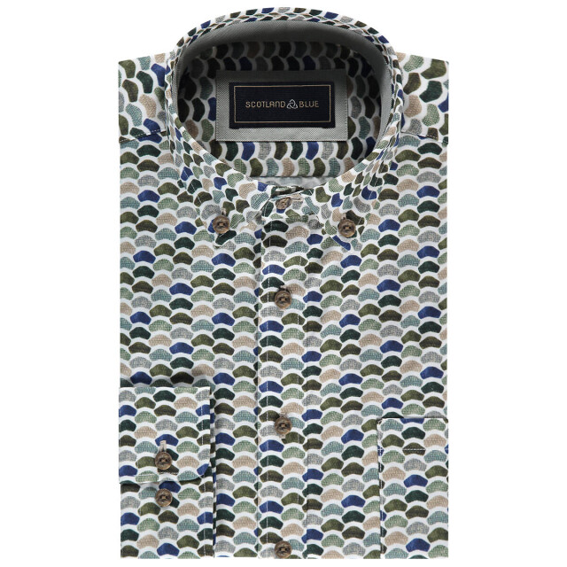 Scotland Blue Overhemd lange mouw 25307je05sb Scotland Blue Overhemd lange mouw 25307JE05SB large