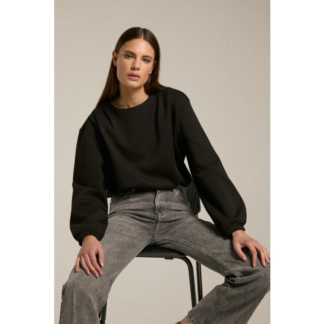 Homage to Denim H-cw25m06 longsleeve sweater with shoulder pleats H-CW25M06 Longsleeve Sweater With Shoulder Pleats large