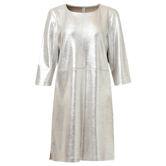 Smashed Lemon Dameslosvallende metallic jurk | 25601-020-S large